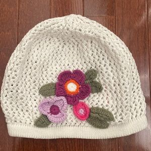 Hanna Andersson Crochet Floral Beanie